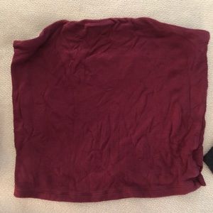 American Eagle Soft & Sexy tube top, maroon, size L